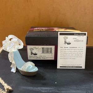 Just The Right Shoe Sheer Grace Blue Heels